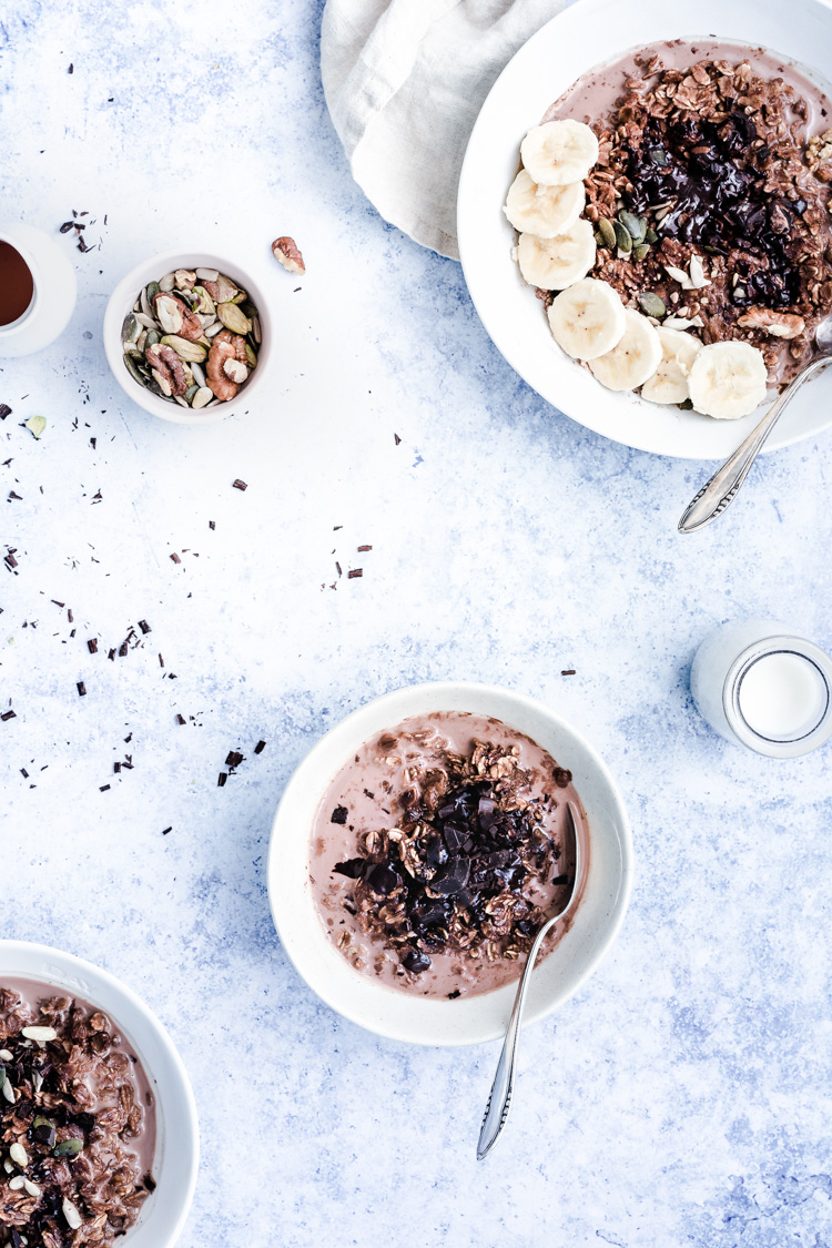 3 ingredient chocolate oatmeal