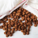 small brown cookies on a white backdrop
