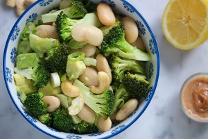 Almond Butter Beans broccoli Salad