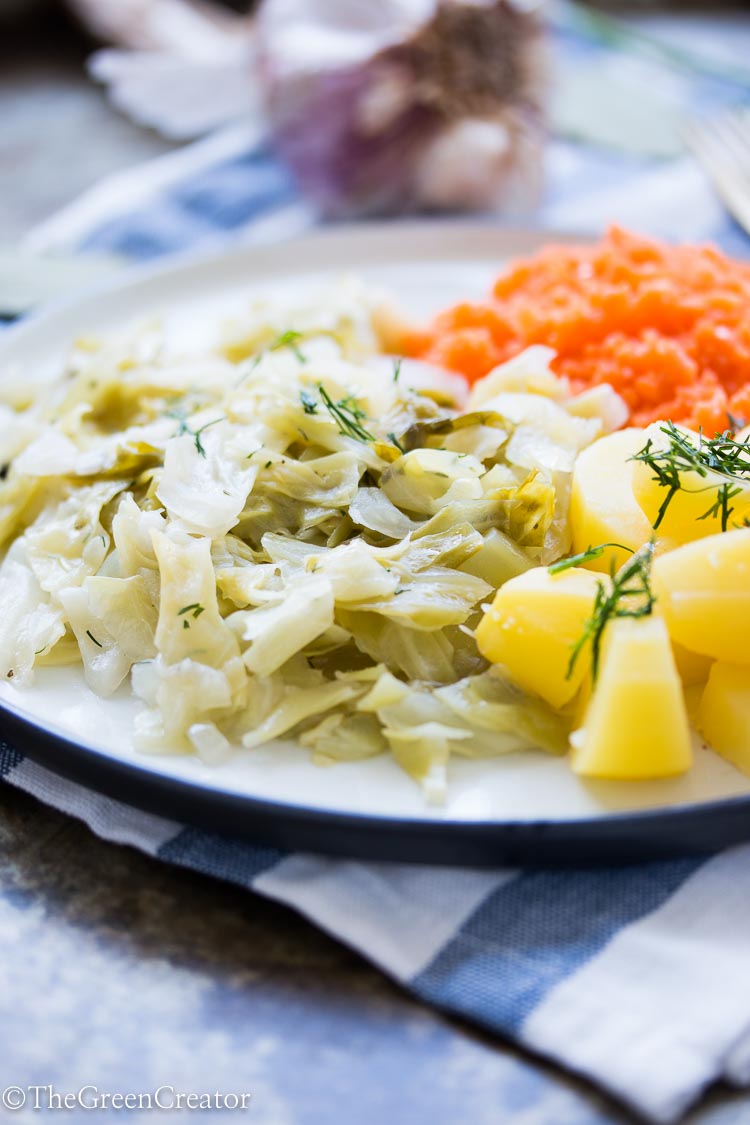 Polish cabbage and potatoes
