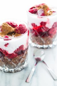 quick smooth raspberry chia seed pudding