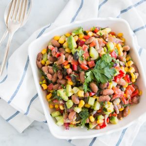 Pinto Bean Salad with Salsa Dressing