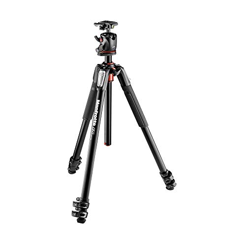 Manfrotto 055 Aluminum 3 Section Tripod Kit with Horizontal Column and Ball Head MK055XPRO3 BHQ2 0