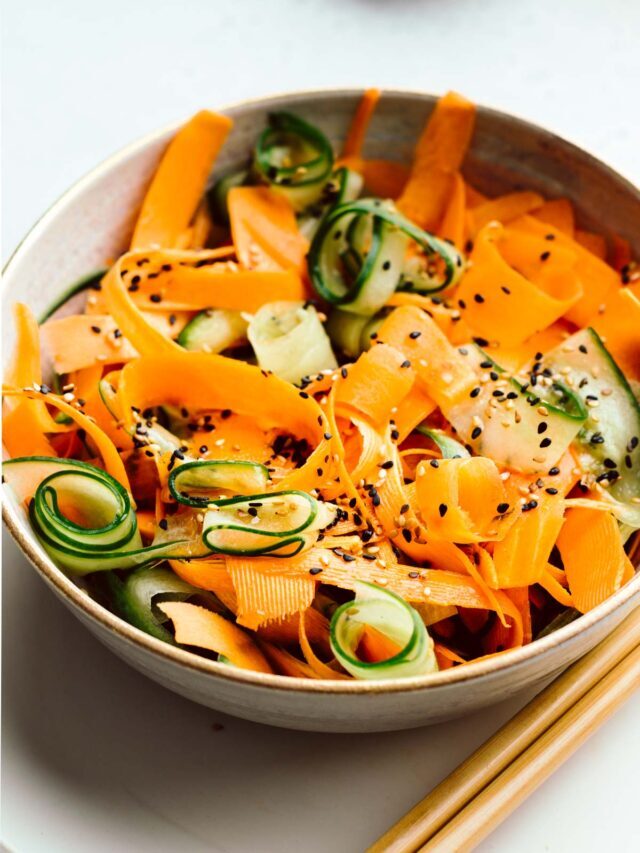 Cucumber and Carrot Salad (Asian inspired)