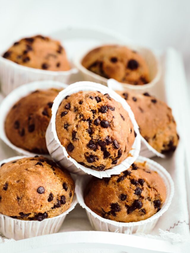 Vegan Chocolate Chip Muffins (oil-free)